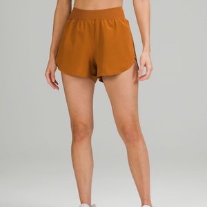 Lululemon Find Your Pace Butternut Brown shorts